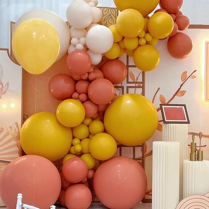 Voircoloria 105pcs Coral Red Party Latex Balloons, 12inch | - Image 4