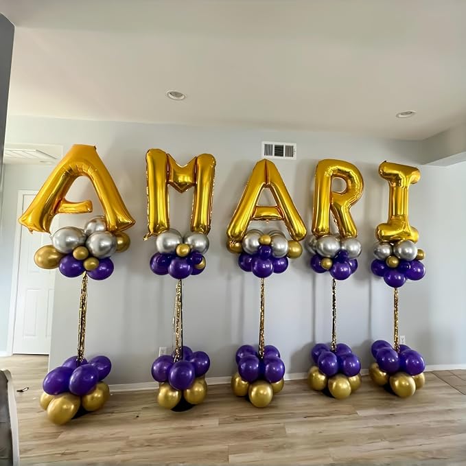 Giant K Alphabet Name Balloon, 40 Inch Helium Mylar Foil Word Balloons Letters - Image 5