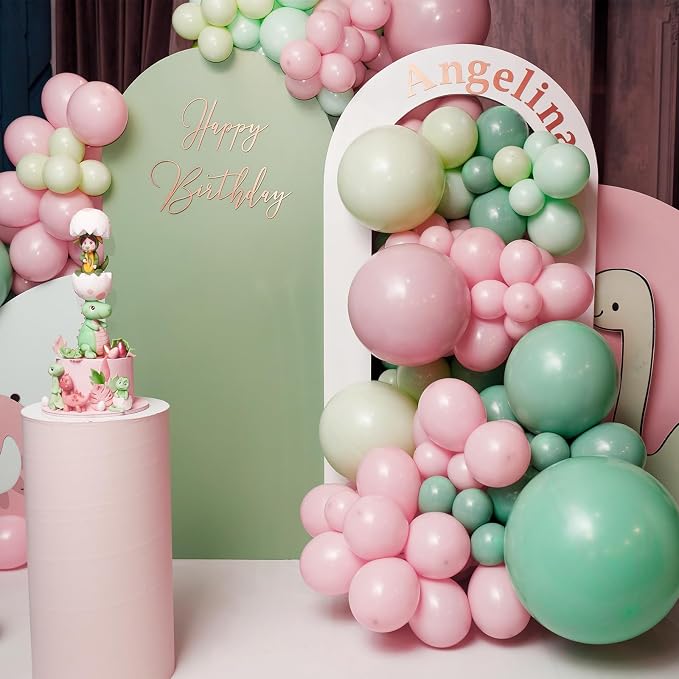 RUBFAC 135pcs Baby Pink Balloons Different Sizes 18 12 10 5 Inch - Image 6