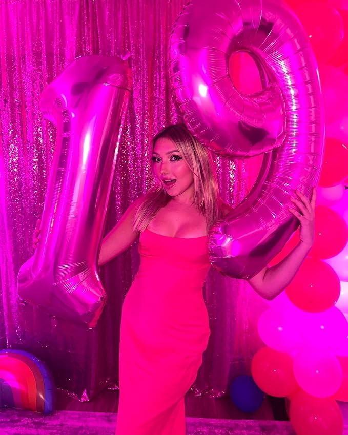 Hot Pink 9 Balloon - Image 3