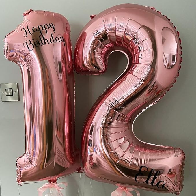 Rose Gold 8 Number Balloons, 40 Inch Big 8 Balloon Numbers Rose Gold 8 Foil - Image 8