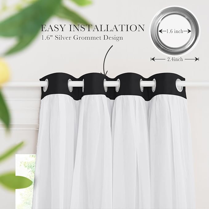 PONY DANCE Black Out Curtains, 52 x 95 inch - Image 8