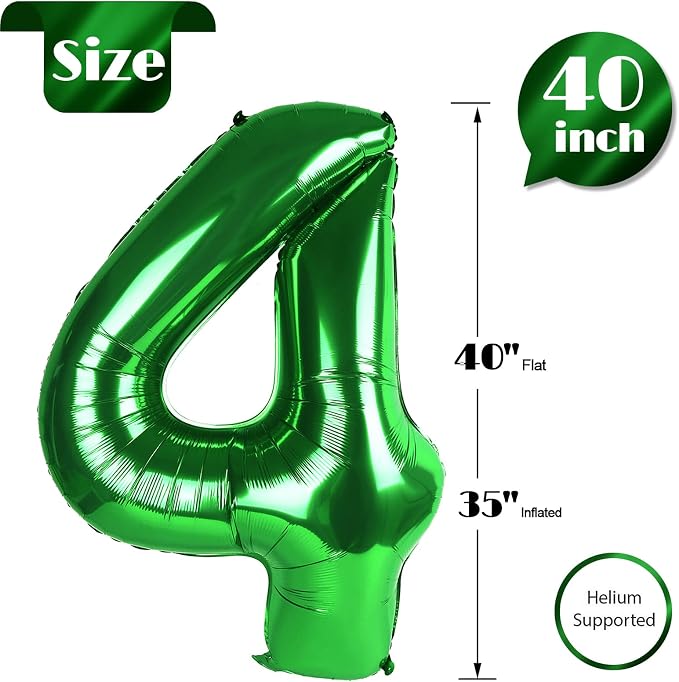 Green 4 Balloon - Image 5