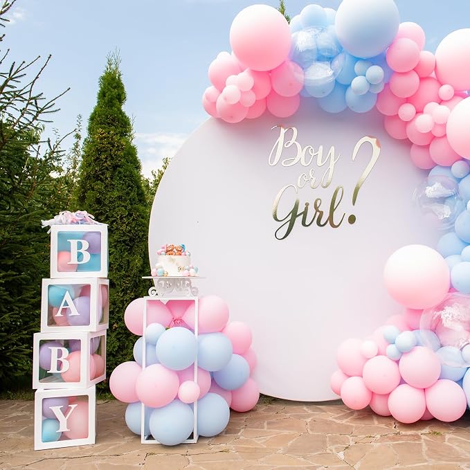 uxcell 4 Pcs Party Balloon Boxes, Transparent Balloon Boxes - Image 5