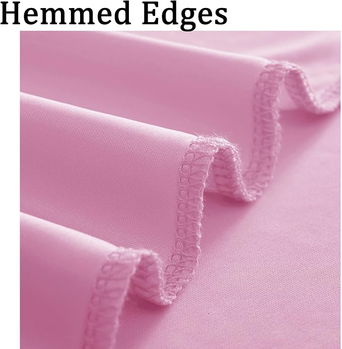 50ft x 10ft Wrinkle Free Pink Backdrop Curtains - Image 4