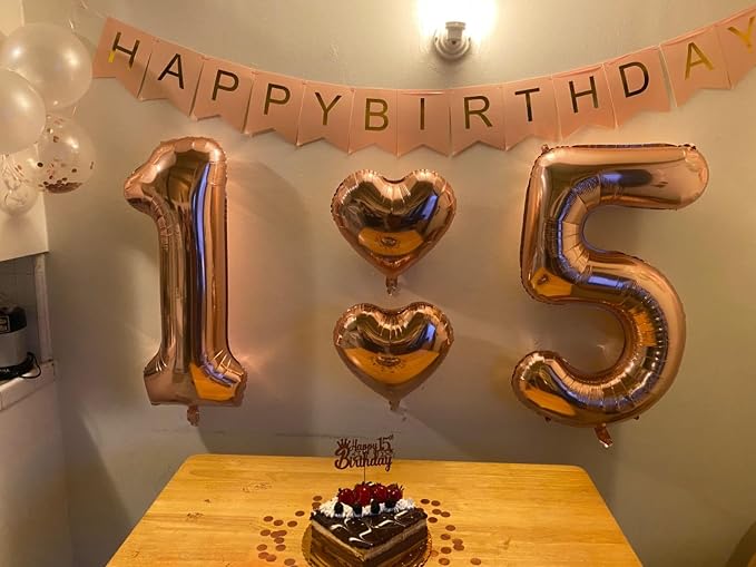 Number Balloons 50 Balloon 40 inch Rose Gold - Image 5