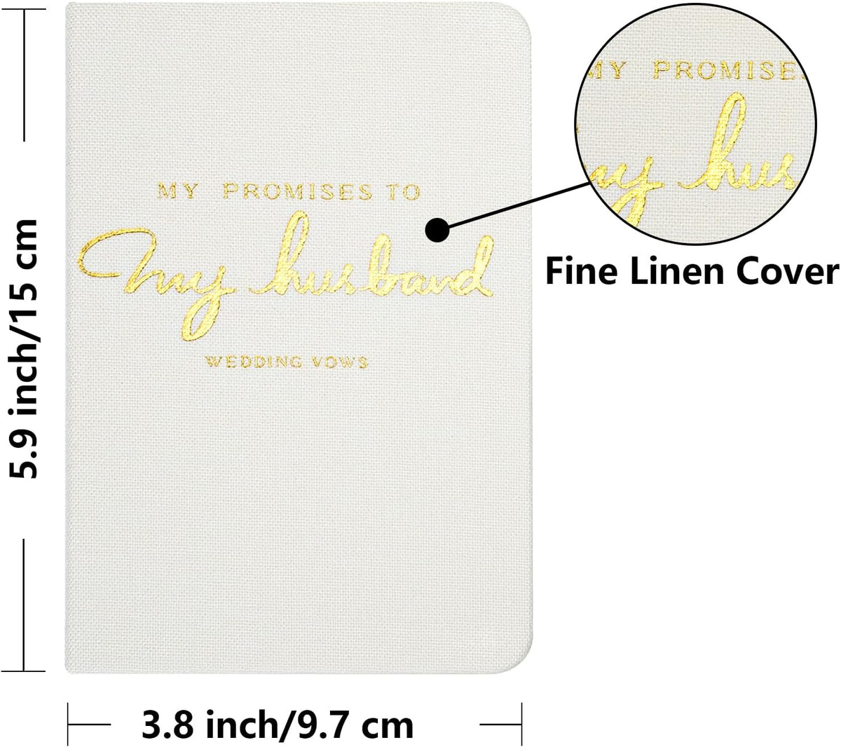Vienrose Wedding Guest Book Set with 2 Vow Books and A Guest Book,Sign-in Book Personalized Linen Guestbook Polaroid Guest Book Wedding Reception Registry Book