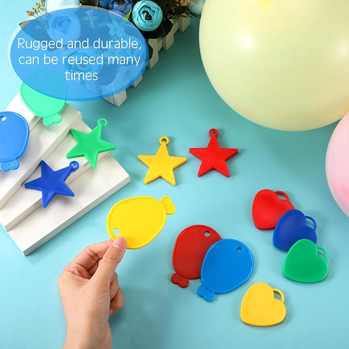 180 Pcs Plastic Balloon Weights Colorful Weights - Image 3