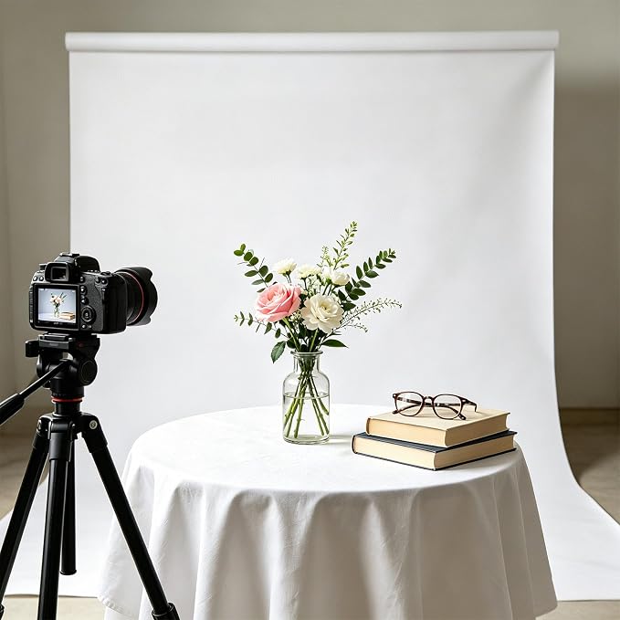 White Photography Backdrop for Photoshoot, Fabric 8x10ft | Versatile Studio - Image 7