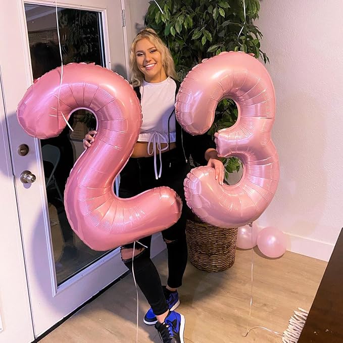 Pearl Pink Number 6 Balloon 40 Inch - Image 7