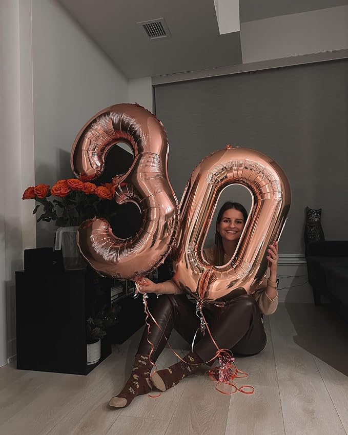 Rose Gold 30 Balloon - Image 3
