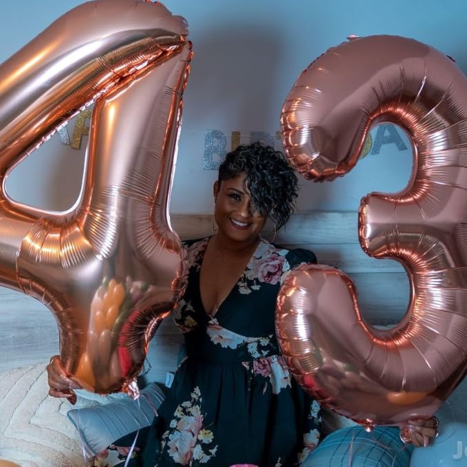 Rose Gold 40 Balloon - Image 4