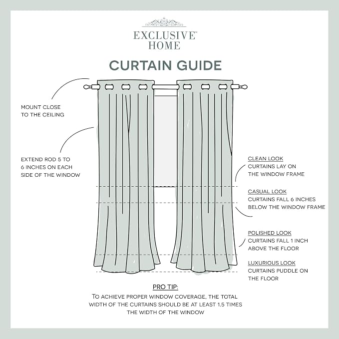 TOWN & COUNTRY LUXE Talia Double Layer Indoor Curtains, Sheer and Room - Image 9