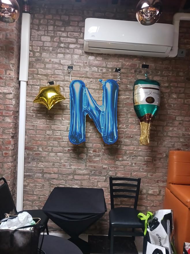 Letter Balloons 40 Inch Blue Giant Alphabet Balloons Letter P | Foil Mylar Big - Image 3