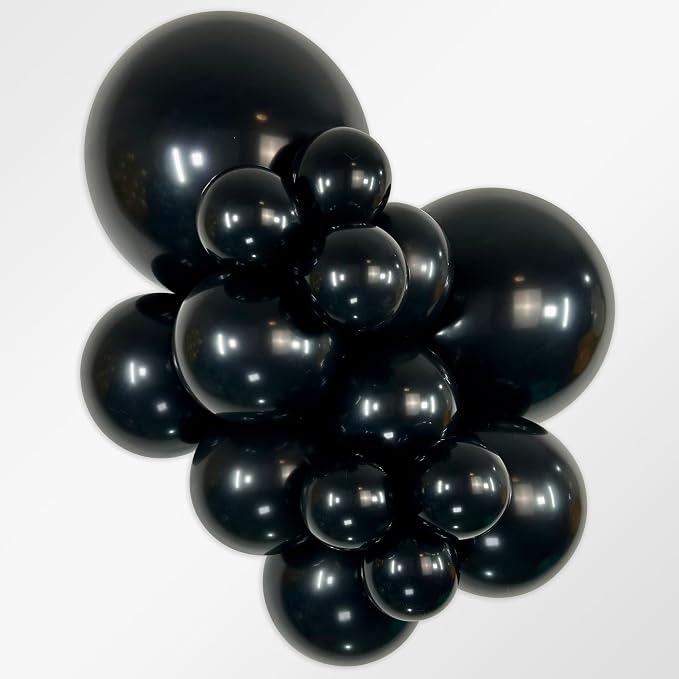 Sempertex Deluxe Black Balloons, 5 Inch, Graduation, Baby Shower, Anniversary - Image 2