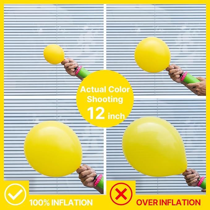 PartyWoo Yellow Balloons 100pcs Balloons Matte Yellow Latex Helium 5 Inch | - Image 4
