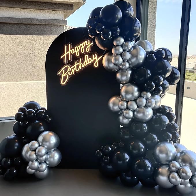 Awenztech Black Balloons 12 inch - Image 3