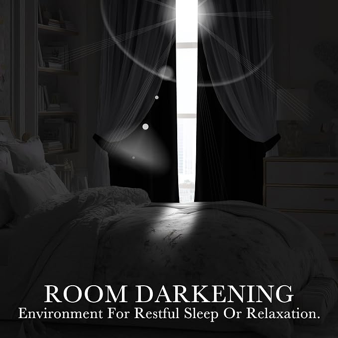 PONY DANCE Black Out Curtains, 52 x 95 inch - Image 6