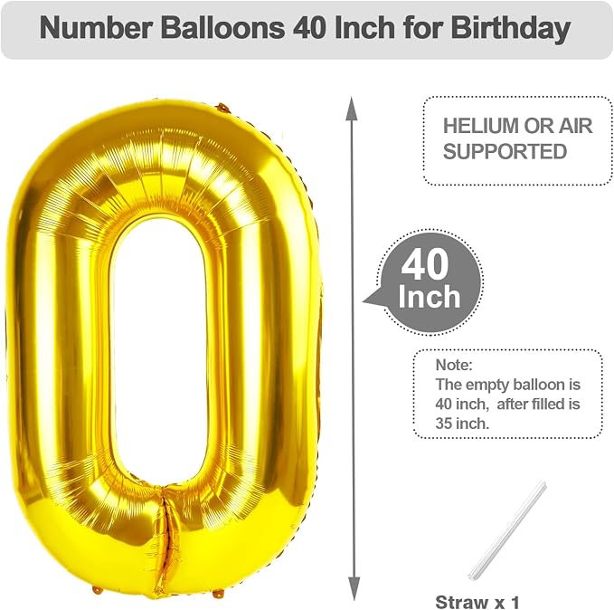 Numbers 50 Balloon 40Inch Dark Green Balloon - Image 5