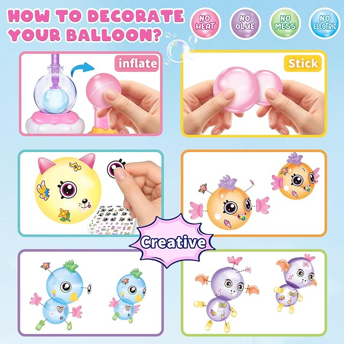 BTEC 170PCS DIY Sticky Balloon Maker Toy Refill Craft Kits - Image 5