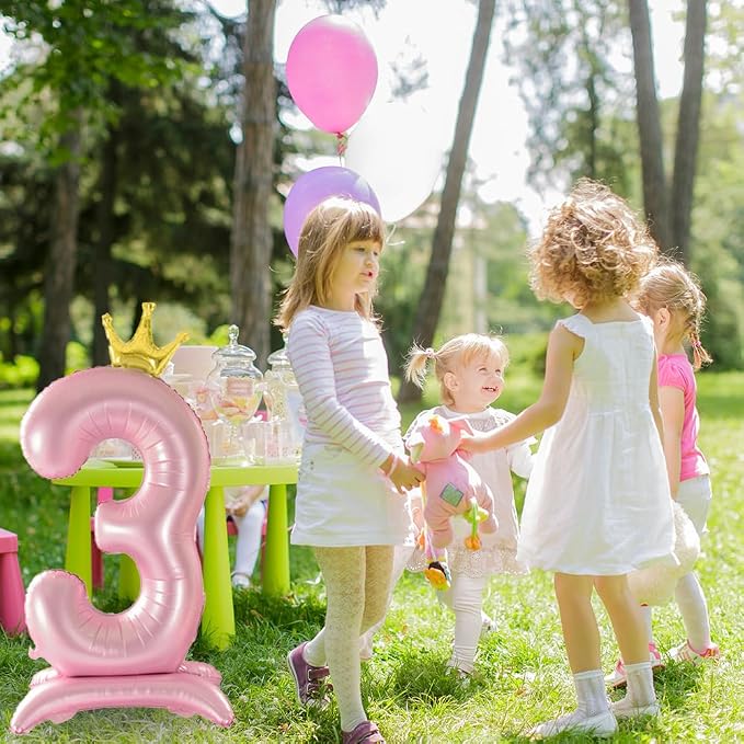 42 Inch Pink Foil Number 6 Balloon, 6th Pink Birthday Decorations | Giant - Image 6