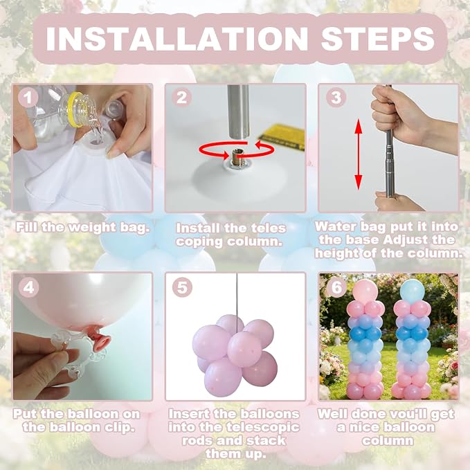 LANGXUN 12ft Table Balloon Arch Kit - Image 4