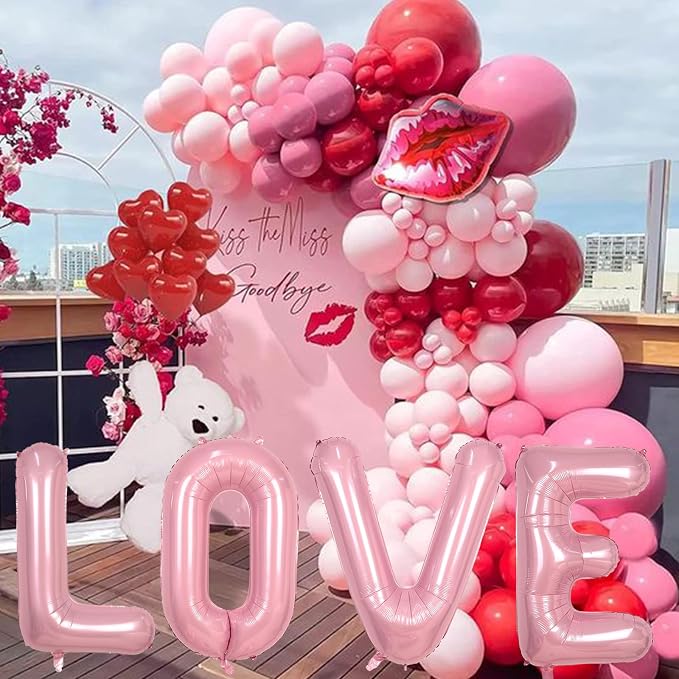 Pastel Pink W Balloon, 40 Inch Giant Baby Pink Mylar Helium Foil Letter W - Image 8