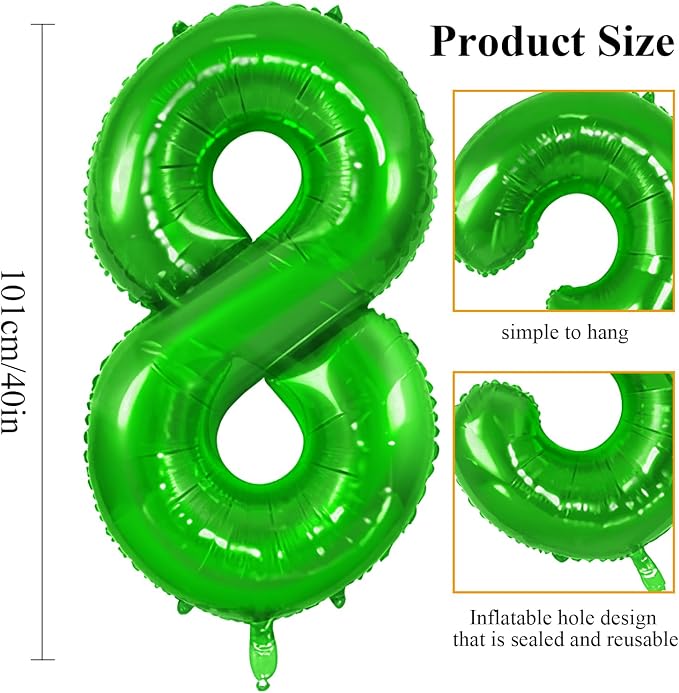 Number 58 Balloons for 58th Birthday Party Decorations, 0-100 Large No.58 - Image 2