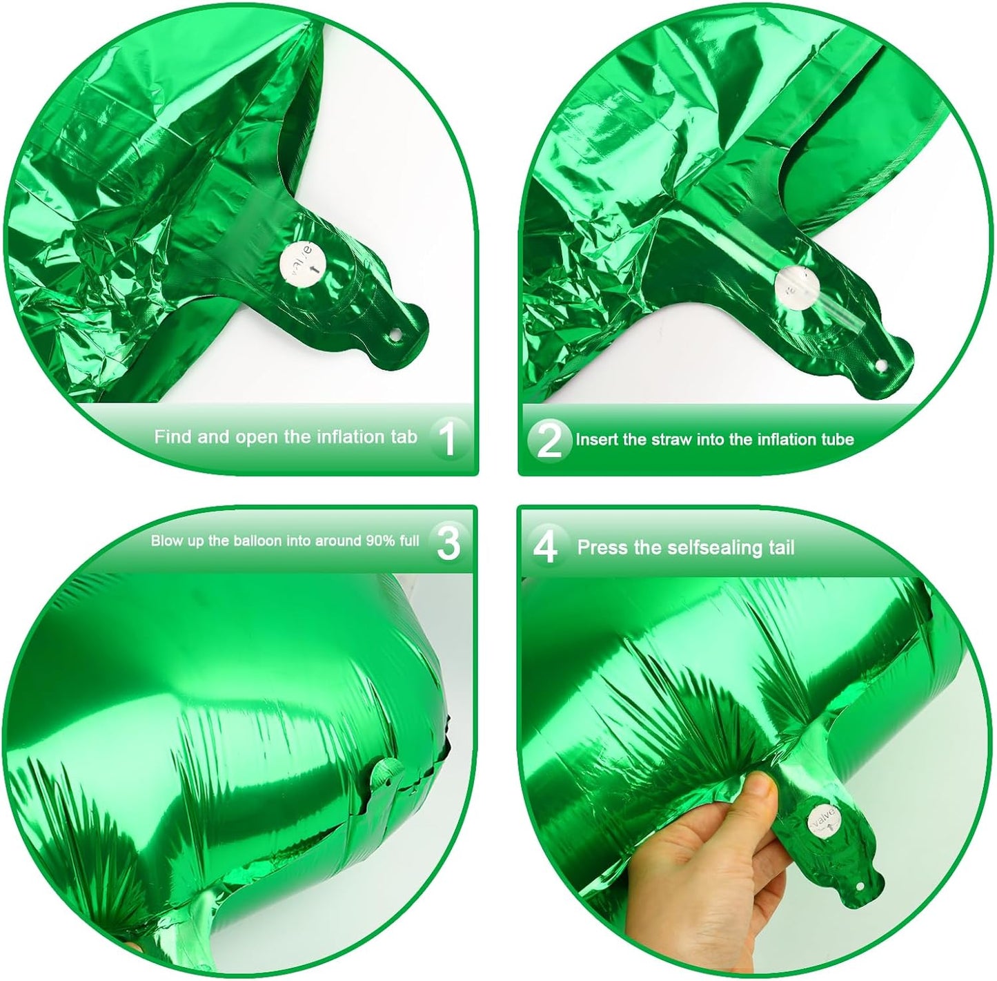 40 Inch Big Green Number 22 Balloon Birthday Decoration, Number 22 Helium Balloon 22 Celebration, Boy Girl Baby Anniversary Party Graduations Supplies Decorations