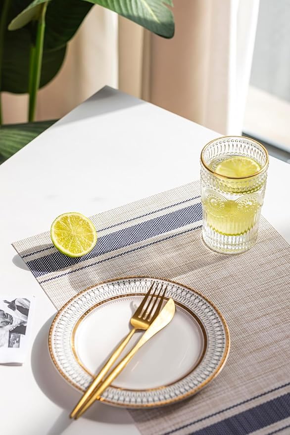 LEXMORE PlaceMats Set of 12 Vinyl/Plastic Woven Place Mats - Image 7