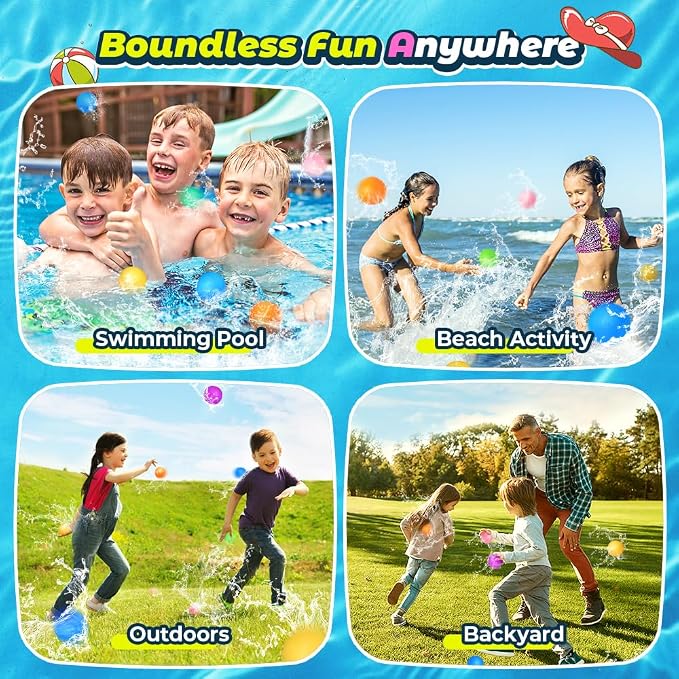 Reusable Water Balloons, Water Bombs Splash Ball, Magnetic Water Ball - Image 6