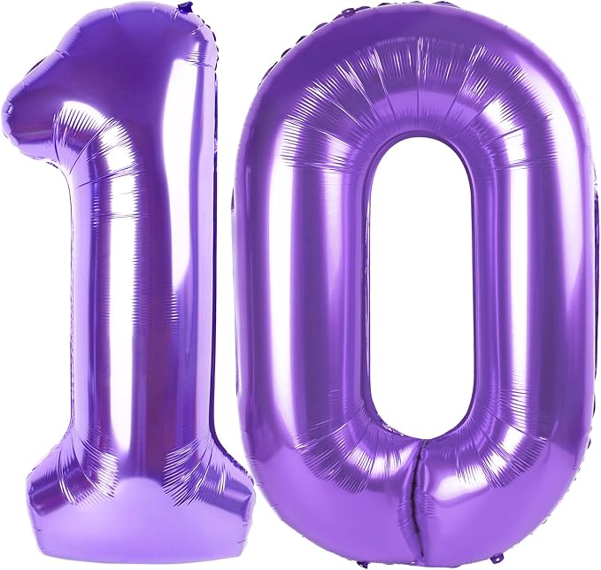 Purple 10 Balloon by IWERP