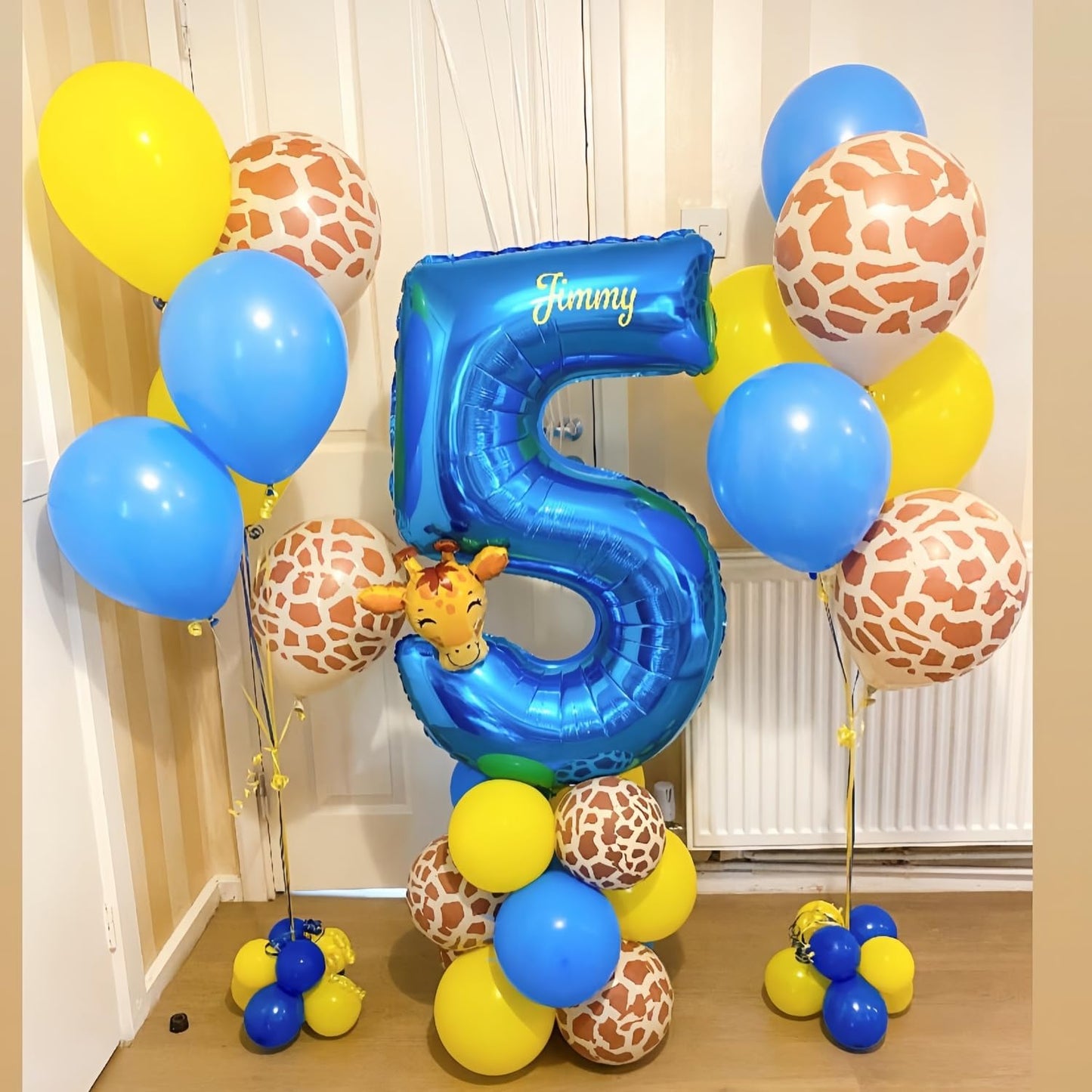 Blue 9 Balloon Number,40 Inch Number 9 Balloon Big Blue 9 Foil Mylar Helium Balloon for Birthday Party Decorations