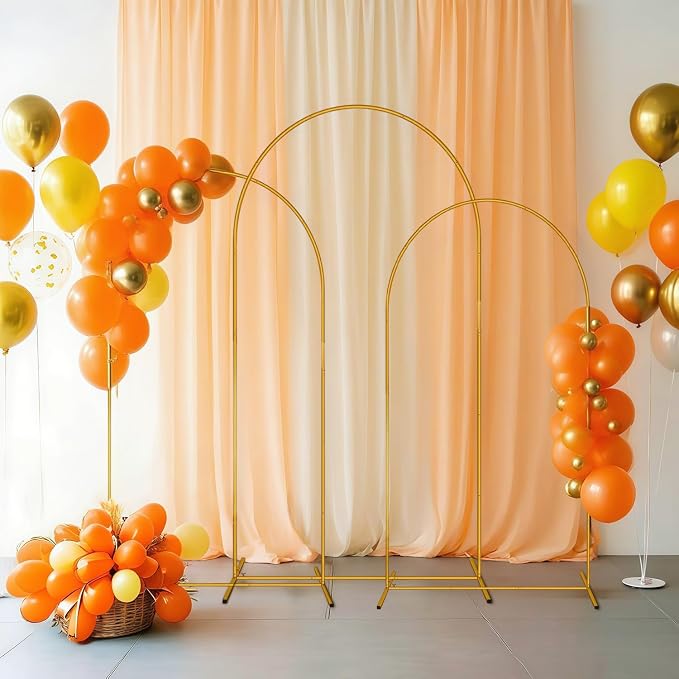 7.2FT Metal Arch Backdrop Stand, Decorative Backdrop Arch Stand | Easy Assemble - Image 2