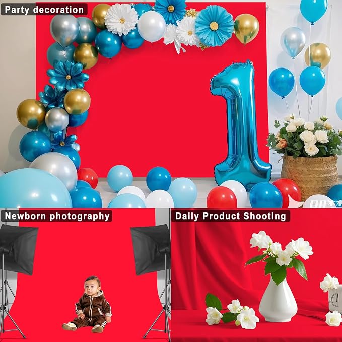 Red Photography Backdrop for Photoshoot, 10x20 FT | Versatile Studio Photo - Image 5