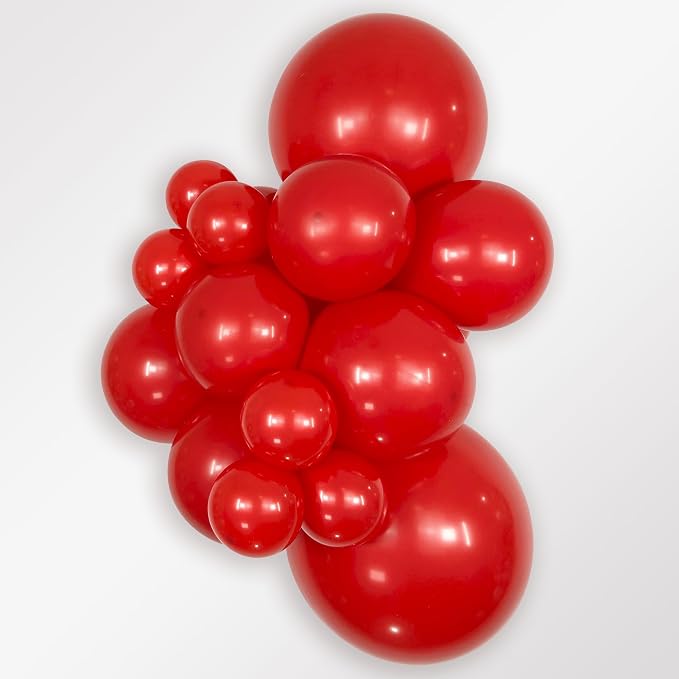 Sempertex Fashion Red Balloons, 18 Inch, vibrant color, ships uninflated - Image 2