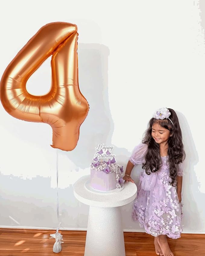Orange Number 5 Balloon 40 Inch, 5th Birthday Party Decorations Men Women | - Image 7