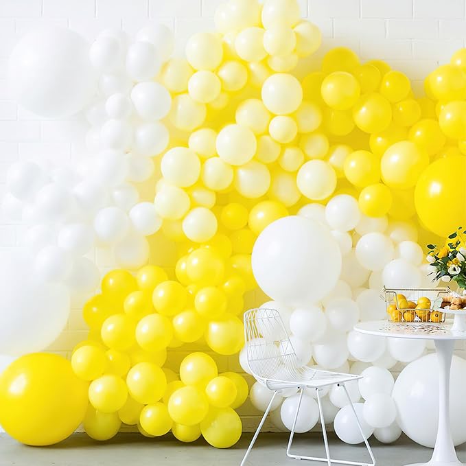 PartyWoo Yellow Balloons 50pcs Latex Helium Balloons 12 Inch | Birthday Baby - Image 3
