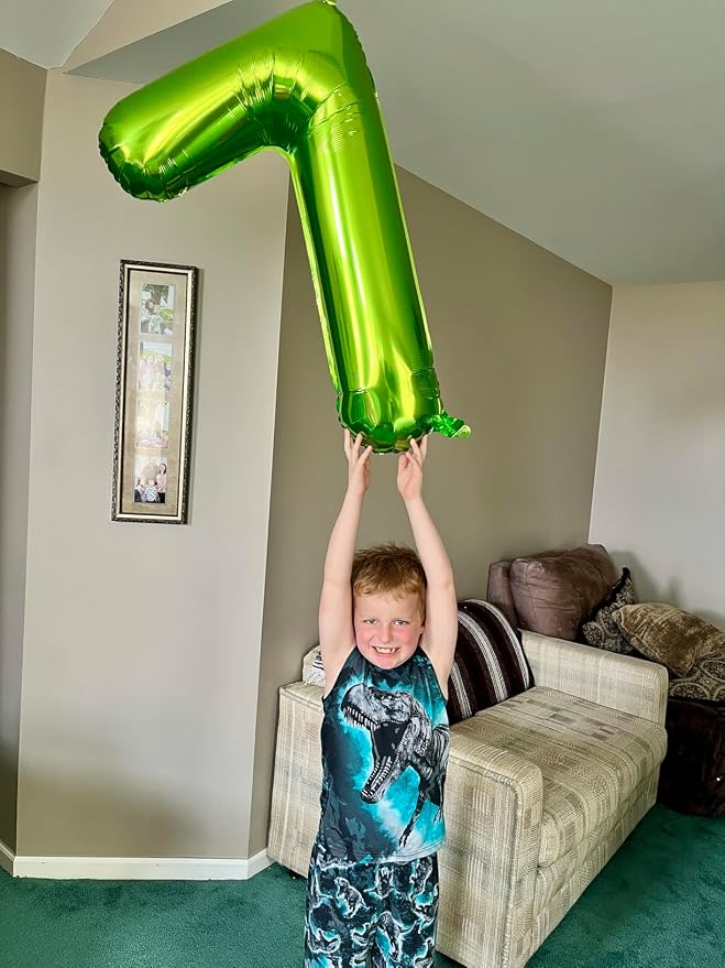 4 Balloon Numbers, 40In Green Balloons - Image 4