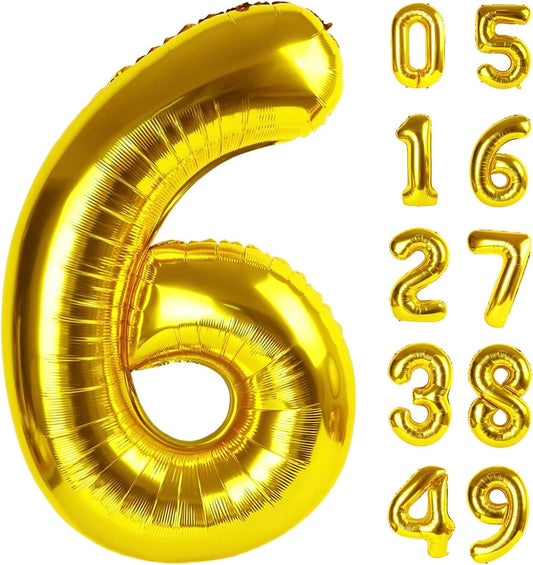 gold number balloon 2026
