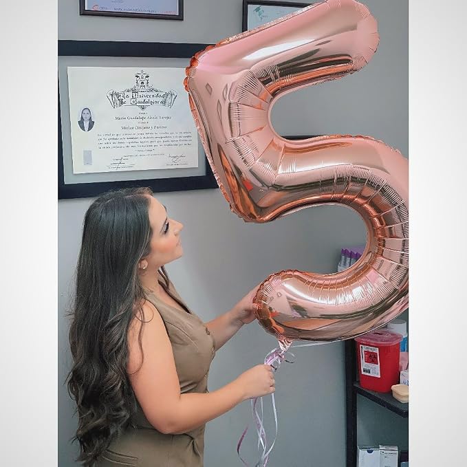 Rose Gold 15 Balloon - Image 4