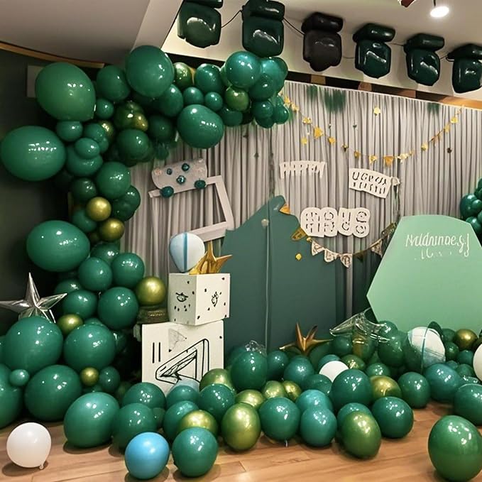 Green Balloons Green Birthday Decorations 10 Pack 36 inch Round Party Balloons - Image 7