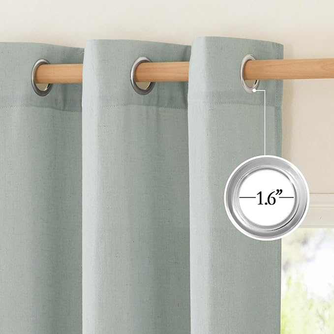 NICETOWN Linen Curtains 96 inches Long - Image 3
