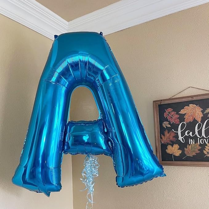 Blue Letter B Balloon, B Balloons Letter - Image 3