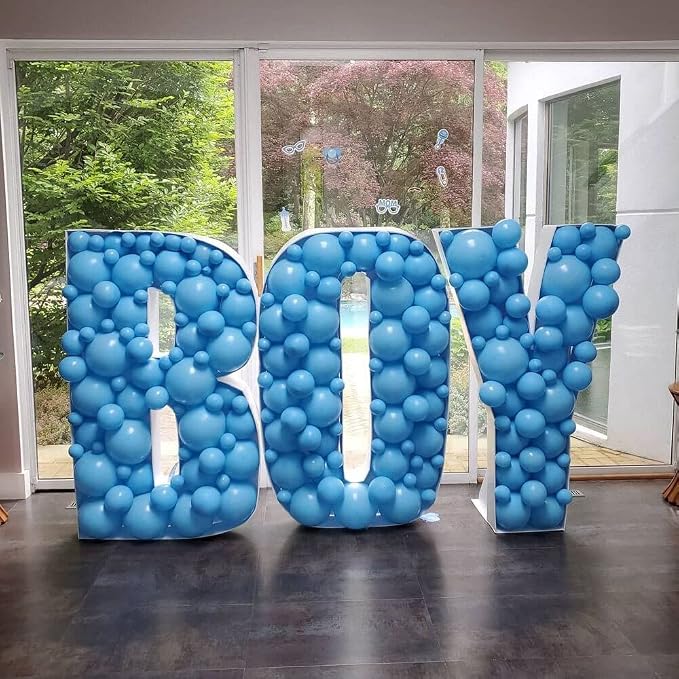 Marquee Letters 3FT Tall Mosaic Balloon Frame Pre-Cut Foam Board Letter J | - Image 5