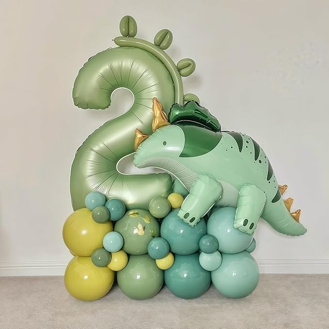 Sage Green Number 10 Balloon, 10 Balloon - Image 2