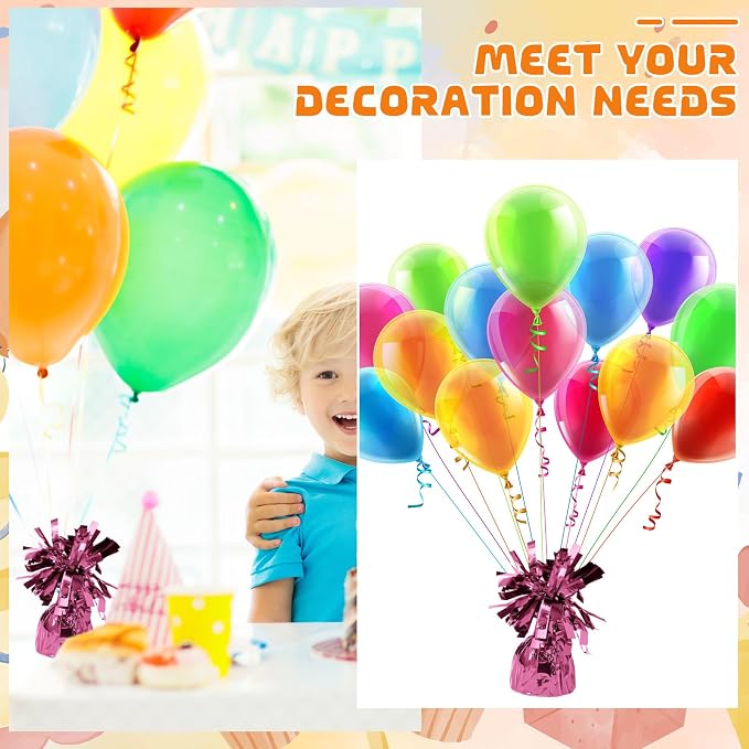 6 Pcs Balloon Weights Metallic Anchor Balloon Holder - Image 6