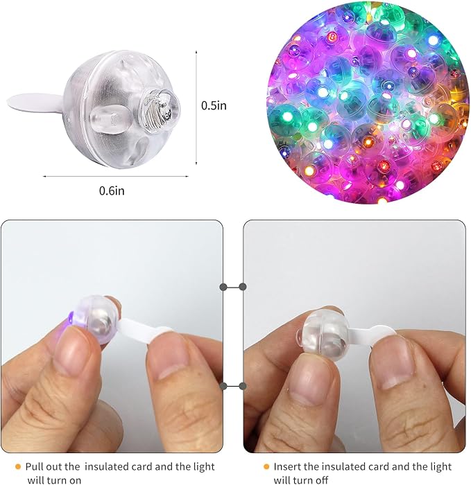 Aogist 100pcs 10-Colors Mini Lights - Image 3