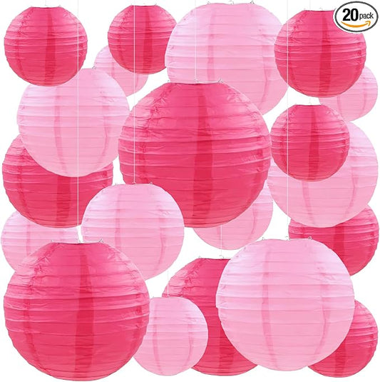 20Pcs Paper Lanterns Decorative by Partiazy