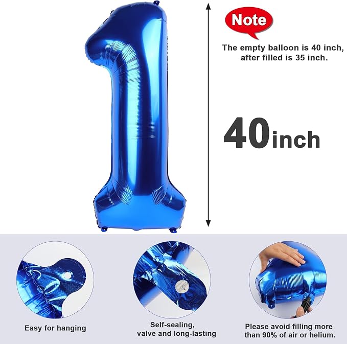Number Balloon Dark Blue Number 26 - Image 5